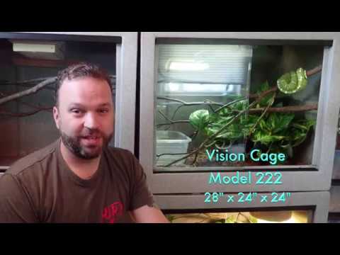 Model 433 Cage - 160 Gallon Reptile Enclosure - Vision Products