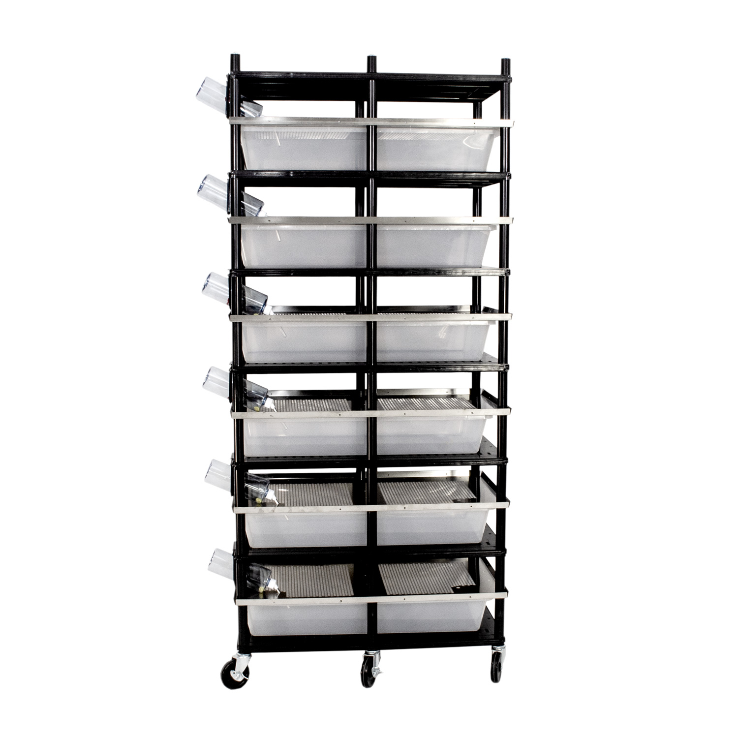 V-35 Tub Rodent Lid Breeding Rack 5 Levels, 10 Tubs For Breeding