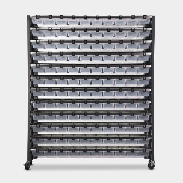 Max 10 Tub V-18 Vision Ultra Rat Rack 89.6 Inches Tall 34.3 Inches Long Back View