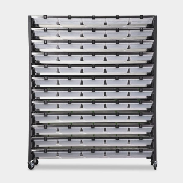 Max 10 Tub V-35-S Vision Ultra Rat Rack 89.6 Inches Tall 34.3 Inches Long Back View