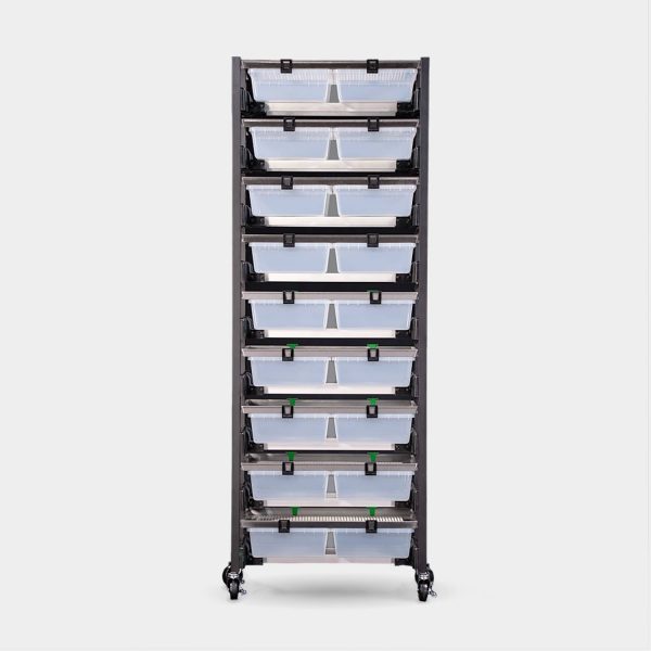 Max 4 Tub V35 Vision Ultra Rat Rack 89.6 Inches Tall 34.3 Inches Long Back View