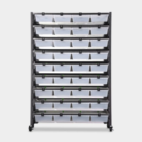 Max 8 Tub V35 Vision Ultra Rat Rack 89.6 Inches Tall 34.3 Inches Long Back View