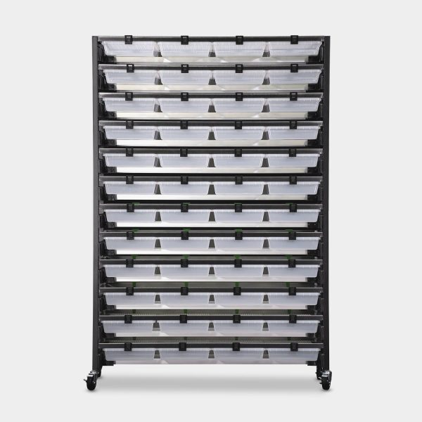 Max 8 Tub V-35S Vision Ultra Rat Rack 89.6 Inches Tall 34.3 Inches Long Back View