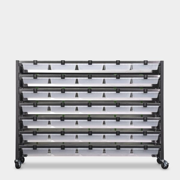 Short 10 Tub V-35-S Vision Ultra Rat Rack 52.2 Inches Tall 34.3 Inches Long Back View