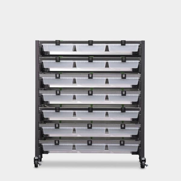 Short 6 Tub V35S Vision Ultra Rat Rack 52.2 Inches Tall 34.3 Inches Long Back View