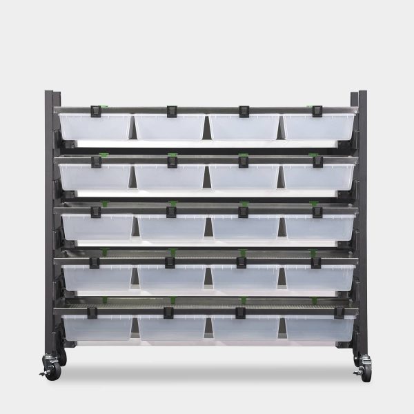 Short 8 Tub V35 Vision Ultra Rat Rack 52.2 Inches Tall 34.3 Inches Long Back View